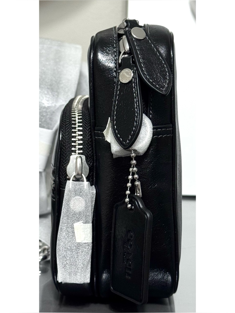 COACH Dakota Crossbody Bag - BLACK LEATHER - Picture 4 of 8